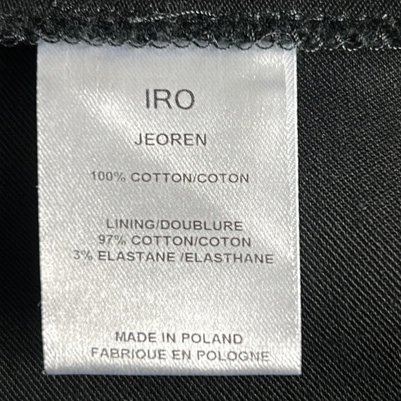 IRO Jeoren Black Military Style Jacket Size 1 (US 4) - Picture 4 of 12